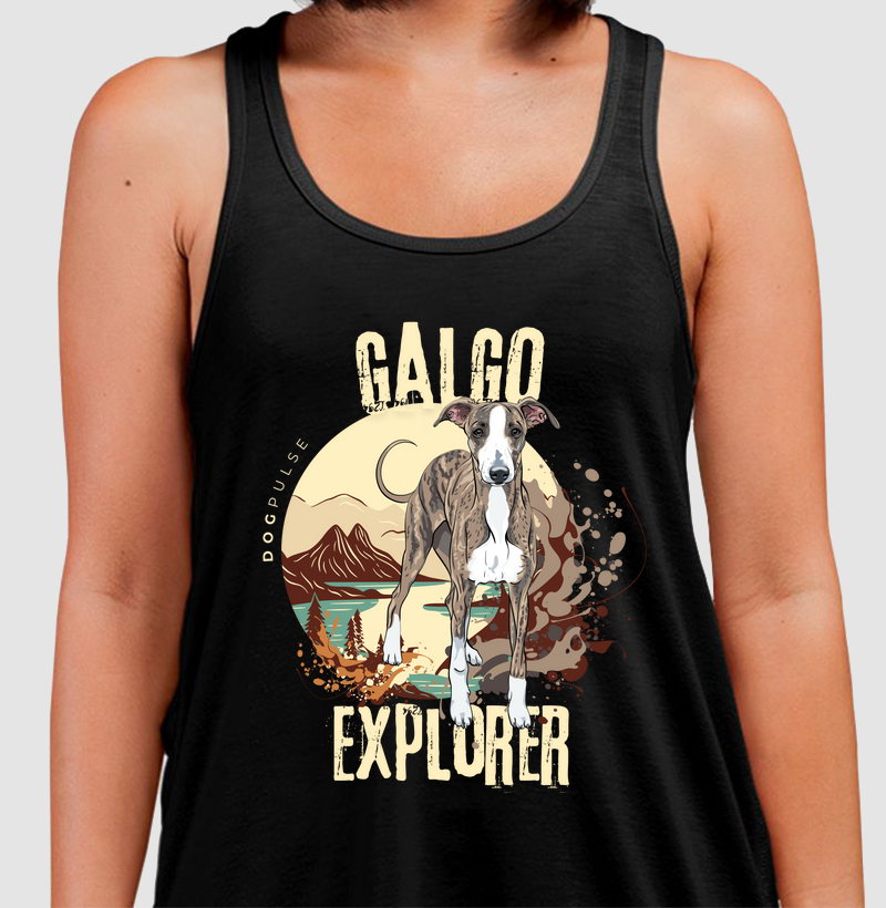 Camiseta Regata Dog Pulse Galgo Explorer – Speed of the Wind