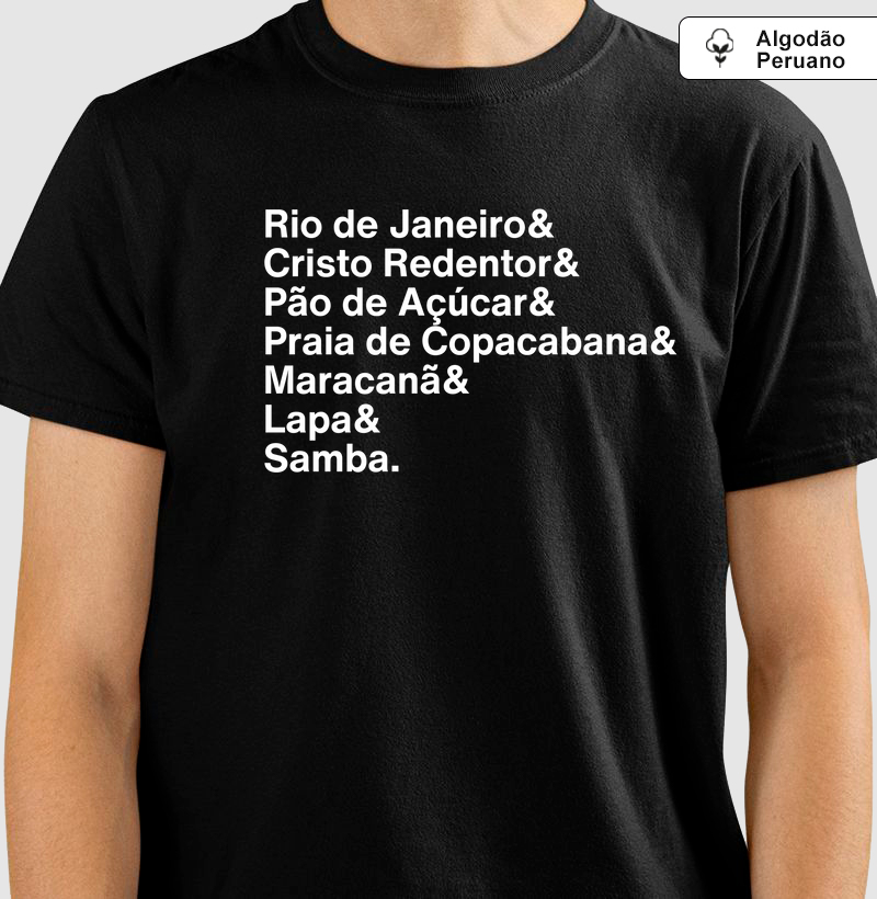 Rio de Janeiro - Camiseta Algodão peruano