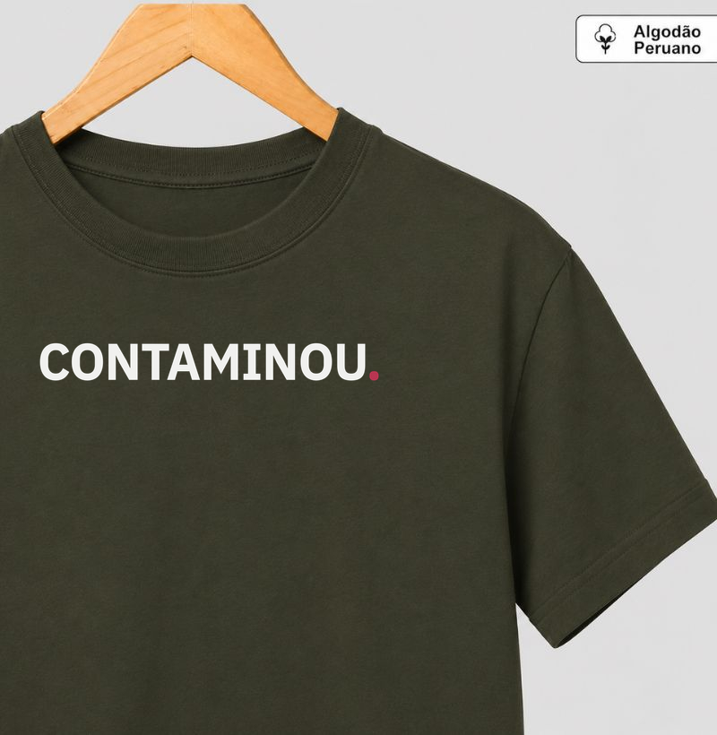 Camiseta Pima Masculina Contaminou