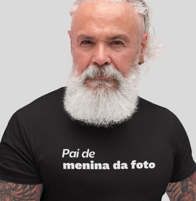 Pai de menina da foto