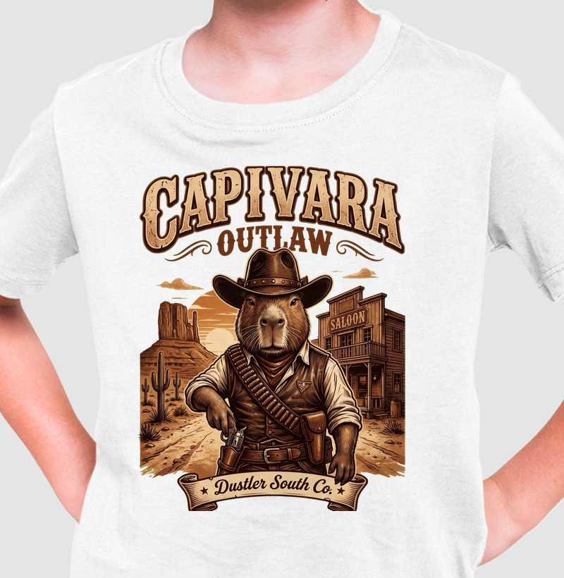 Camiseta Infantil Capivara Country