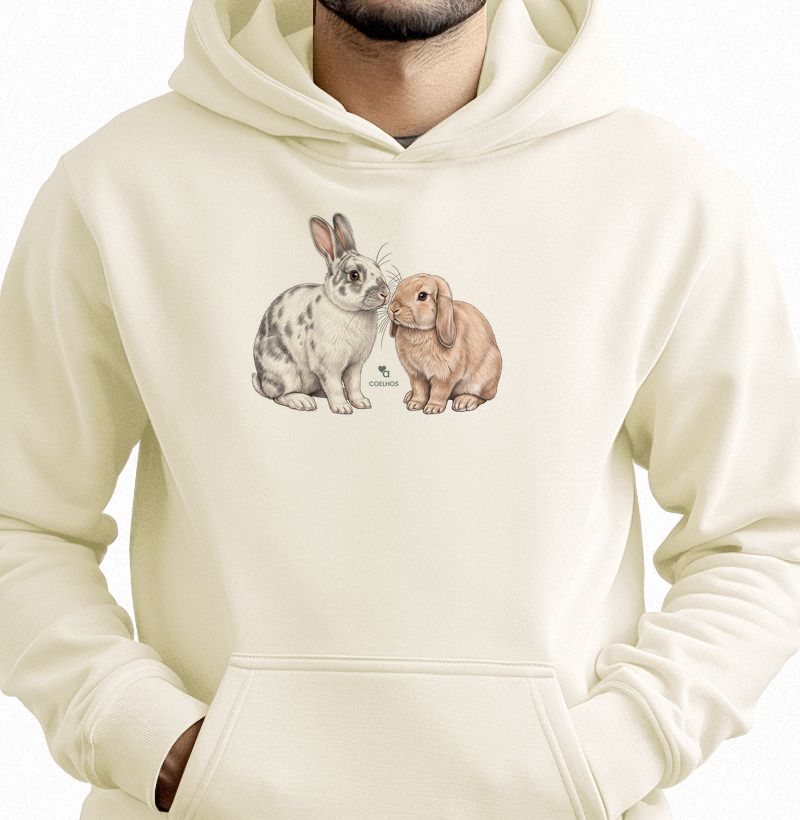 Singulares - Coelhos - Moletom Hoodie