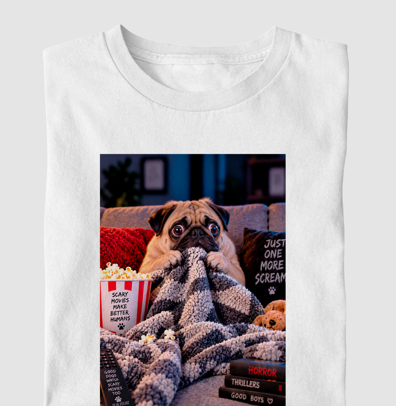 🍿👻 Scary Movie Night — Pug Edition 🐶🖤