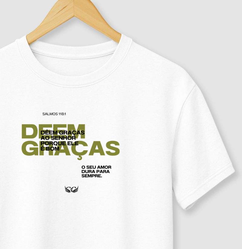 Camiseta Deem Graças ao Senhor.