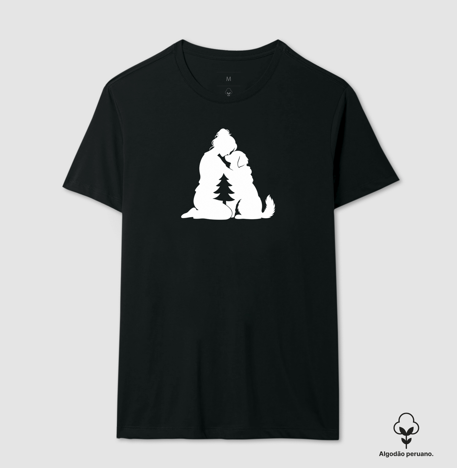 Abraço Amoroso & Árvore de Natal - Camiseta Algodão Peruano