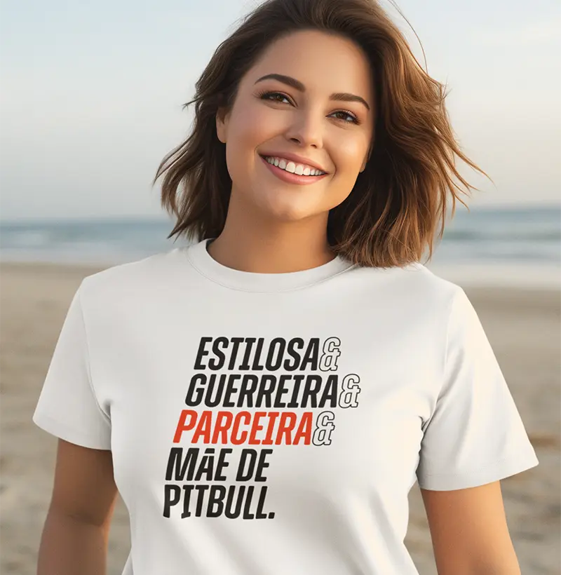 Camiseta Mãe de Pitbull