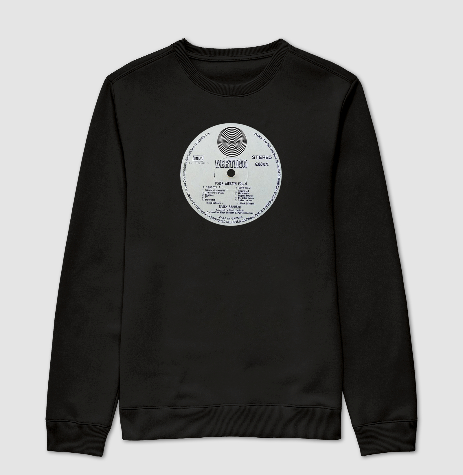 Label - Black Sabbath