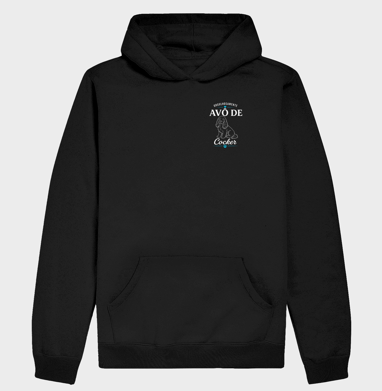 Orgulhosamente Avõ de Cocker - Hoodie Moletom