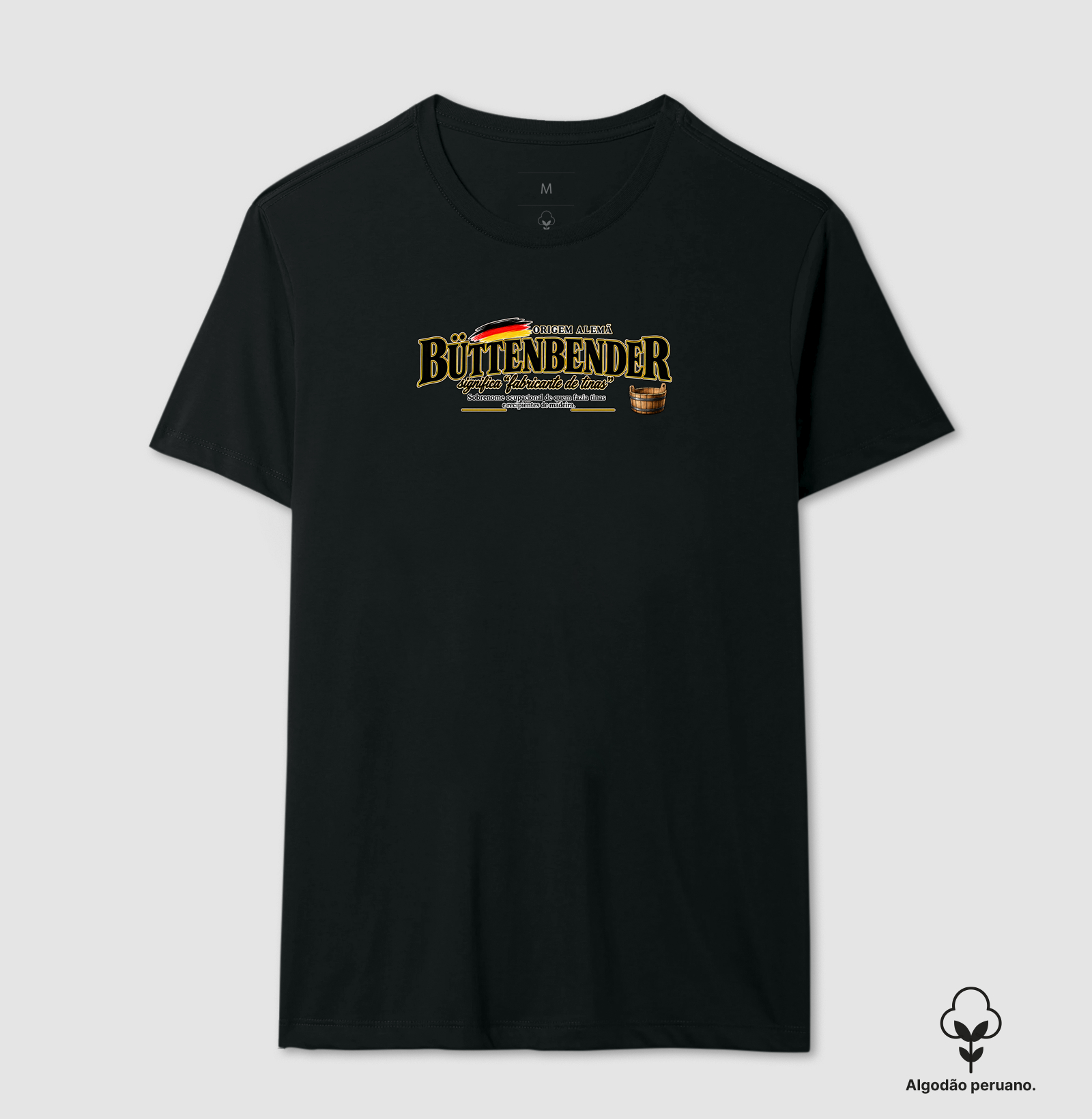 Büttenbender  - Camiseta Algodão Peruano