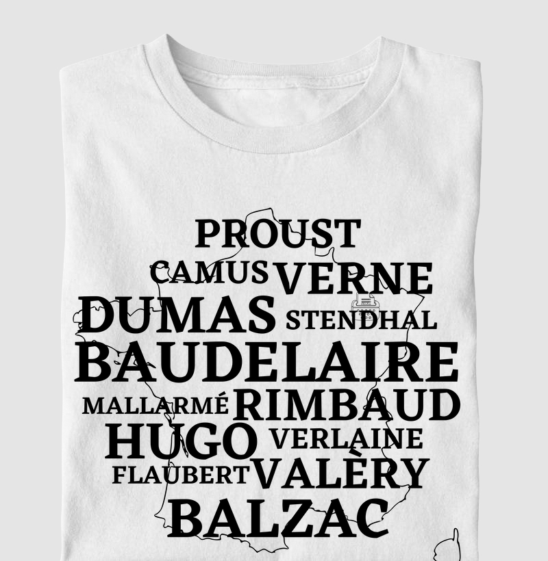 Camiseta Escritores Franceses