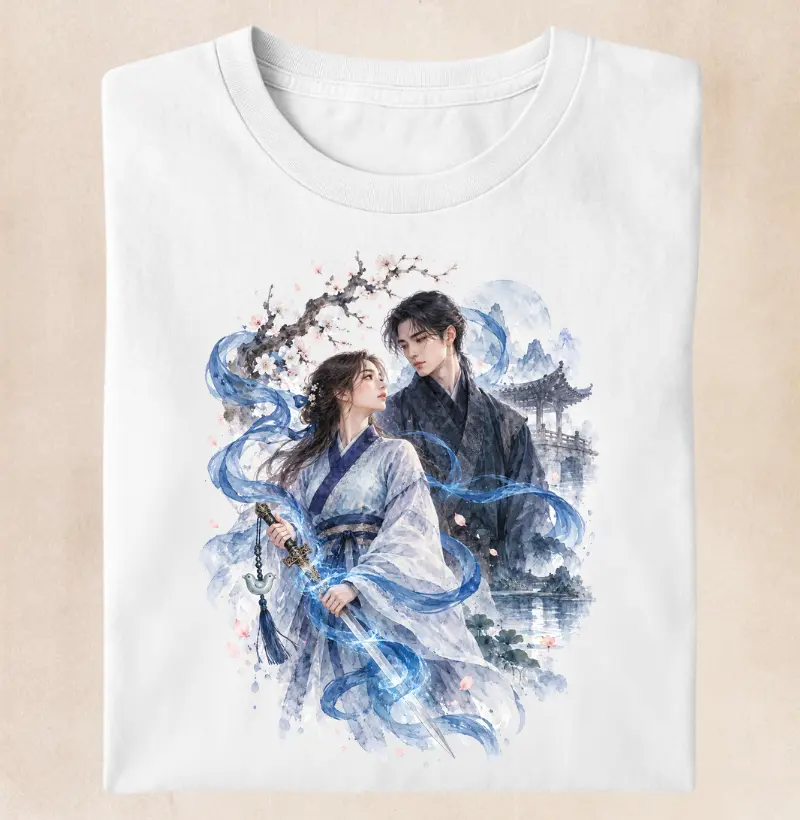 Camiseta Dorama Espírito Azul | Espada, Magia e Romance - Entre Almas e Destinos