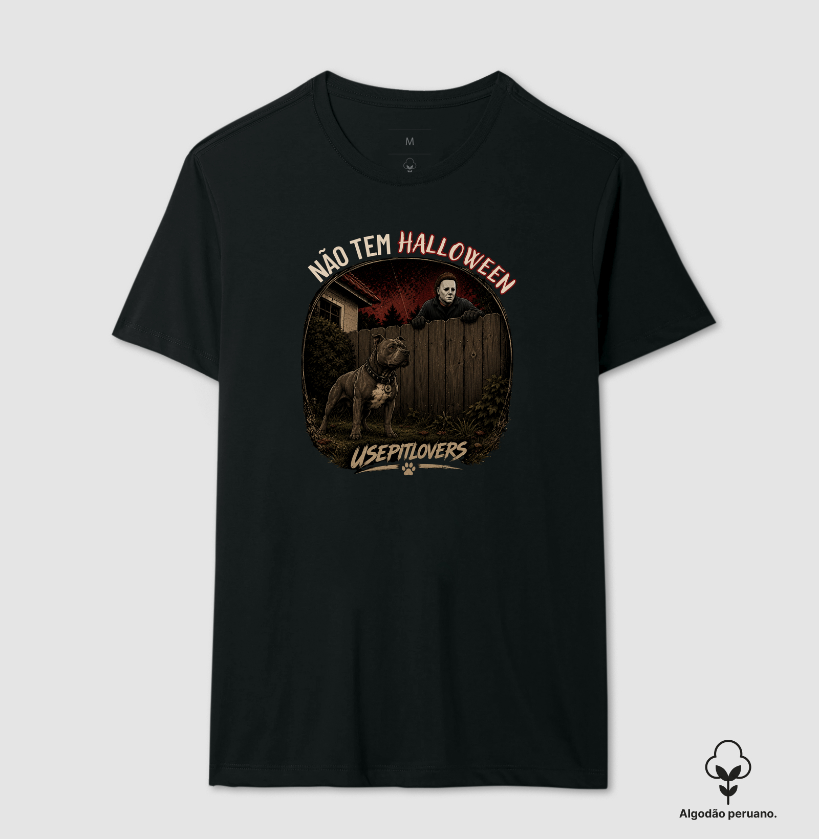 NÃO TEM HALLOWEEN - Camiseta Algodão Peruano