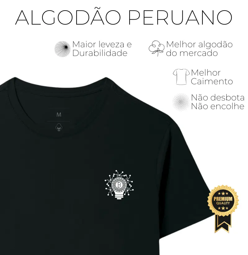 Bitcoin Dots - Algodão Peruano
