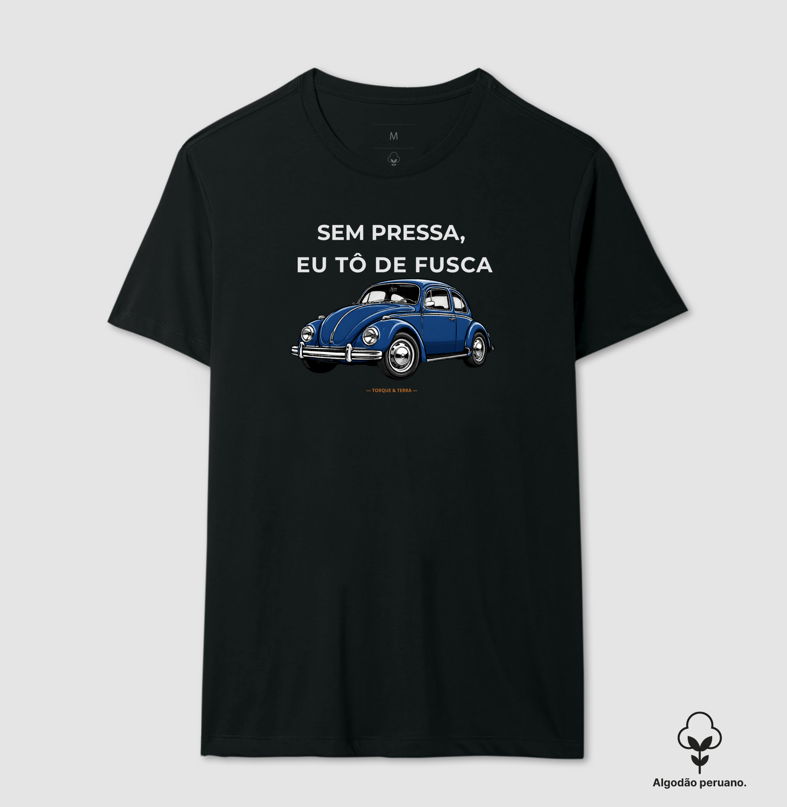 Sem pressa, eu tô de fusca - Azul Escuro