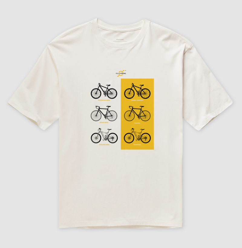 CAMISETA OVERSIZED YELLOWPEDAL NOVAS MODALIDADES