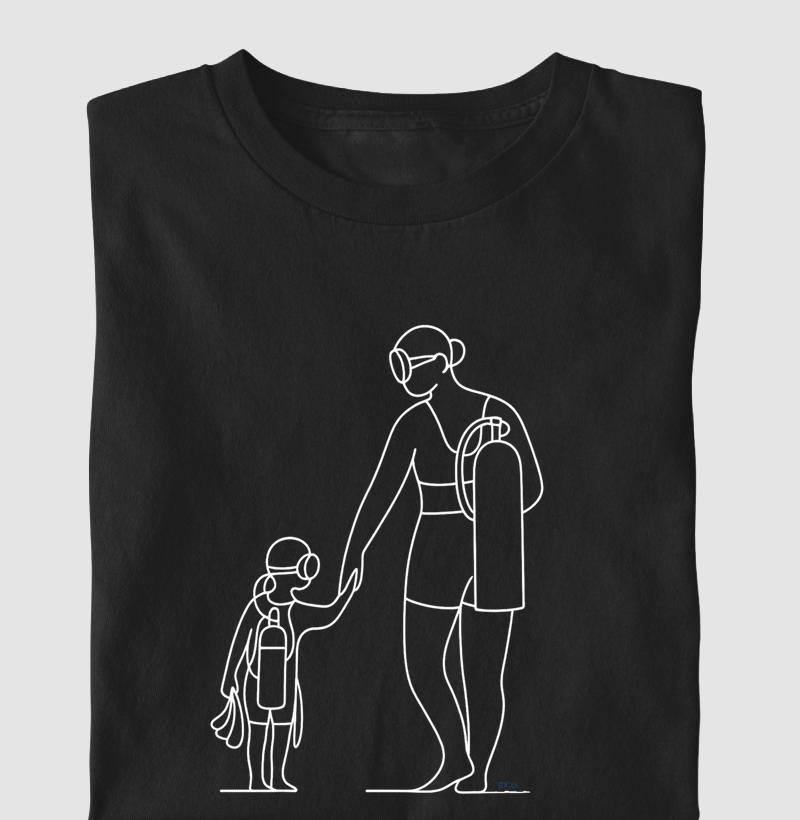 Mãe e Filho - Mergulhadores