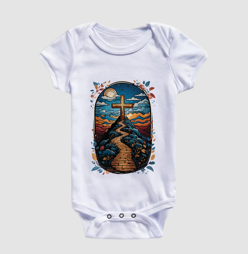 Body Infantil Caminho da Cruz - Body Infantil