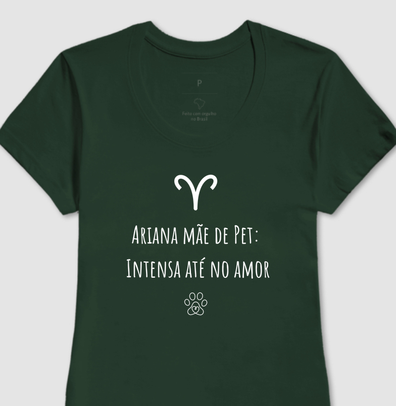 Camiseta Signo Áries Minimalista | Pet Lover / Astrologia