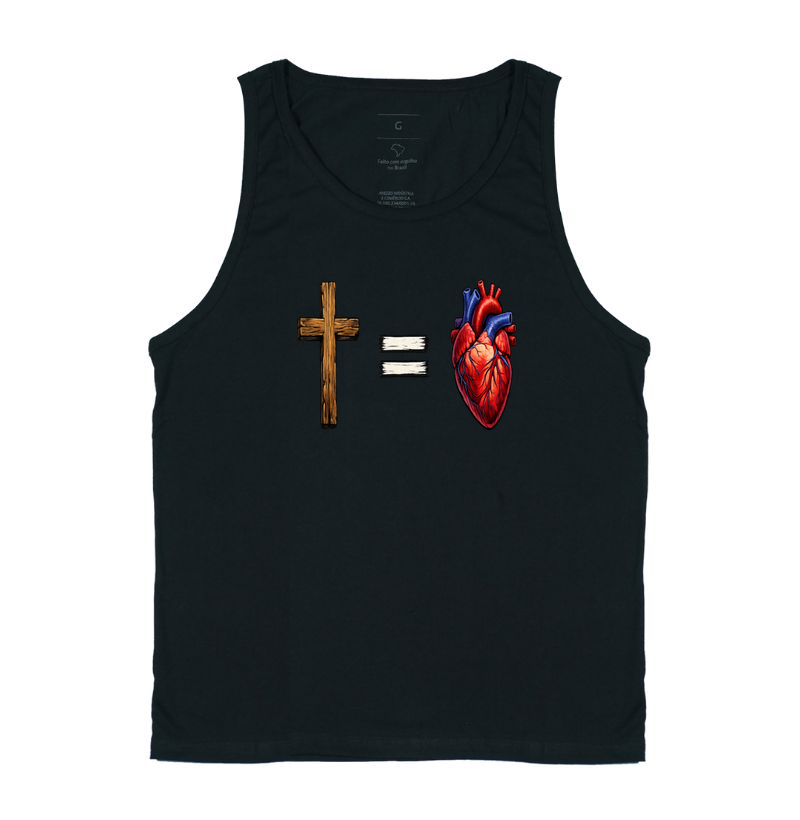 🖤 Camiseta "Amor Infinito" (Cruz = Coração)