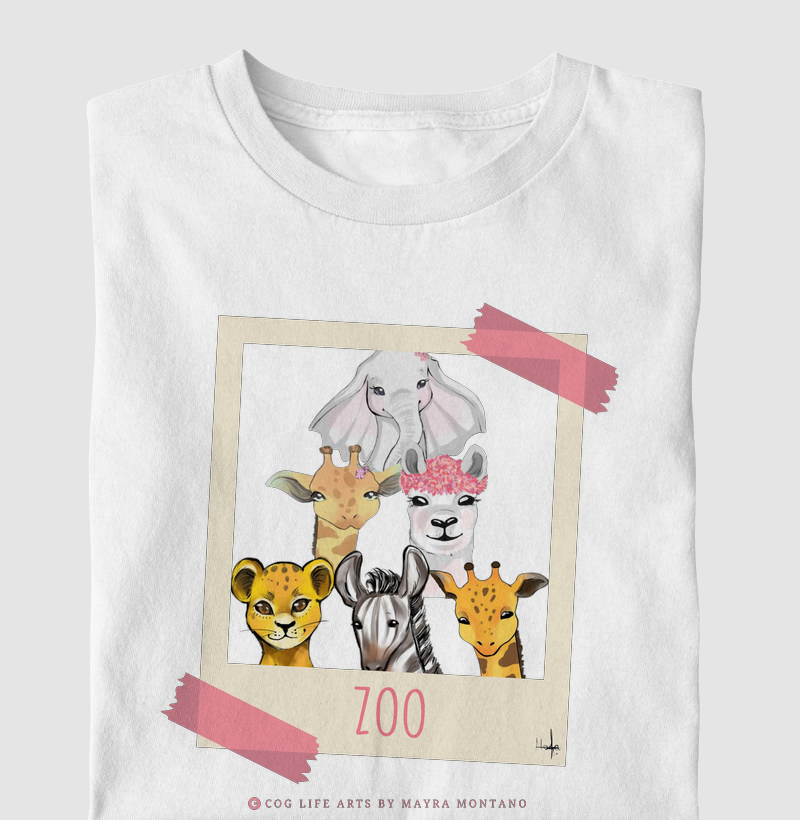 Camiseta Infantil Zoo by Mayra Montano
