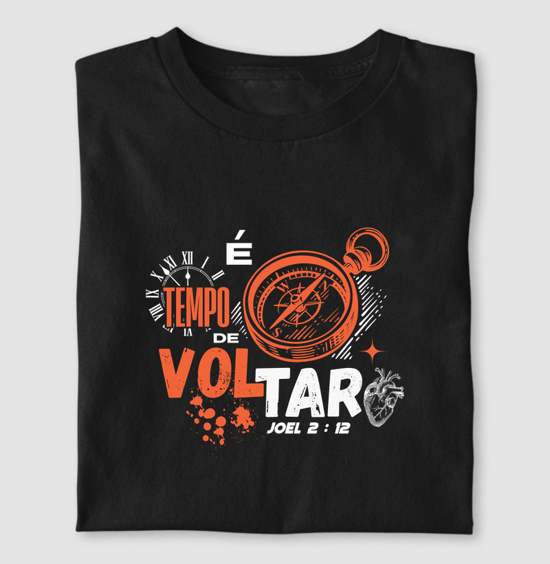 Camiseta é tempo de voltar