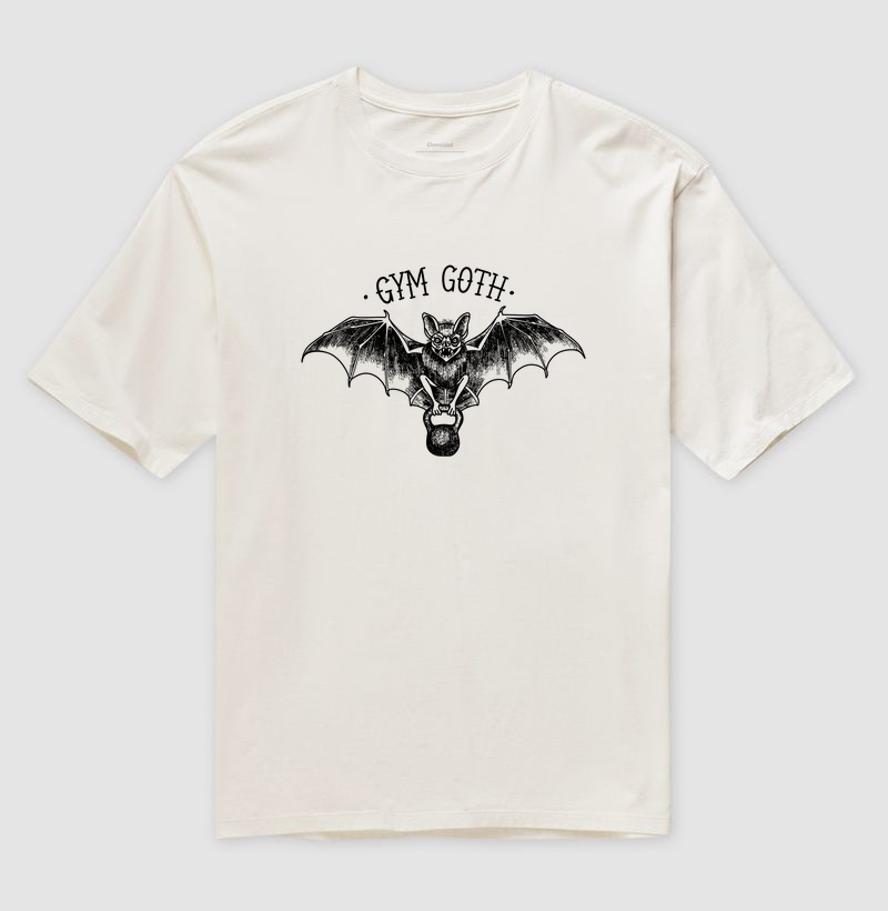 Morcego Gym Goth (Fundo Branco)