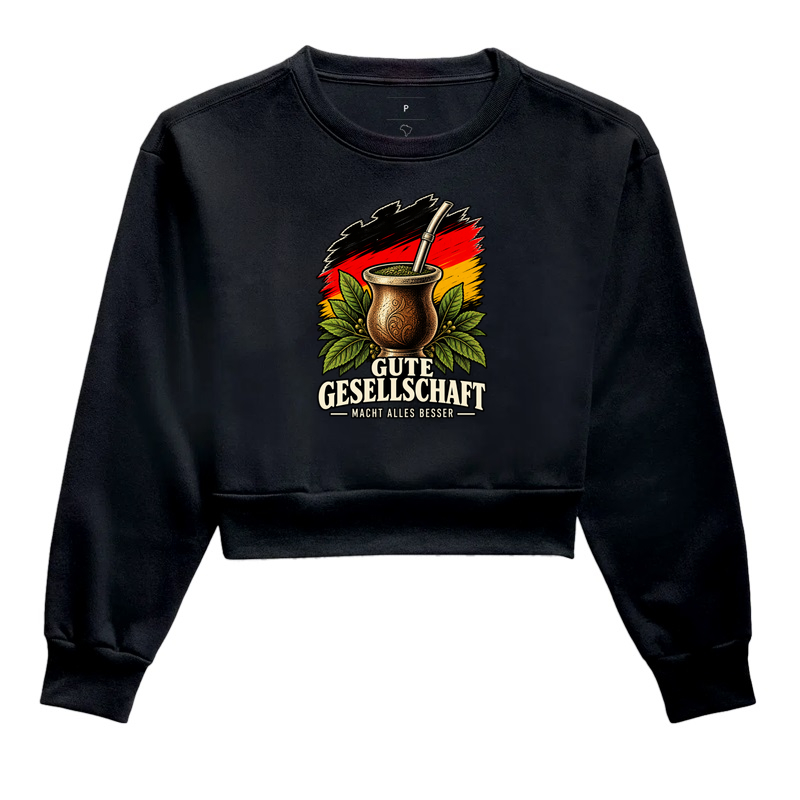 Gute Gesellschaft macht alles besser - Cropped Moletom
