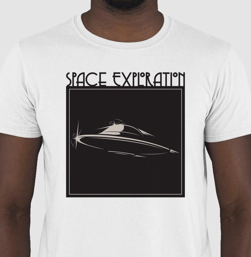 Camisa Masculina Exploração Espacial