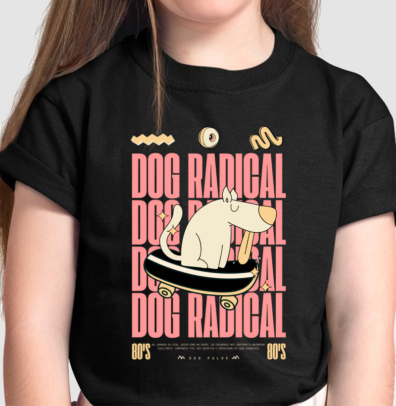 Camiseta Infantil Dog Pulse Radical - Dog On Fire