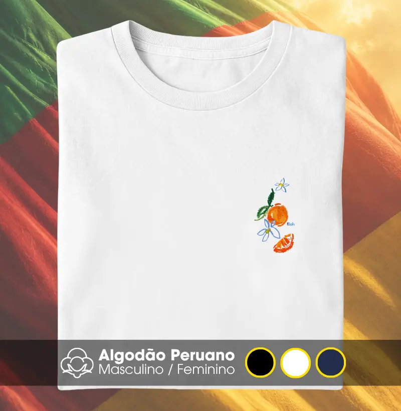 Bergamota de Bolso - Camiseta Algodão Peruano
