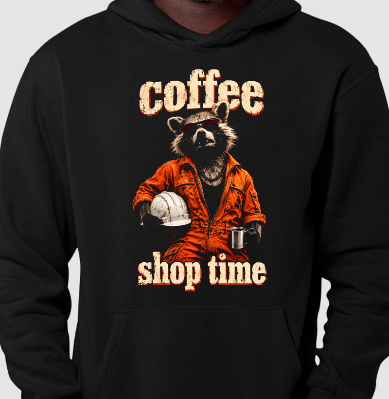 Coffee Shop Time - Rocket  - Hoodie Moletom