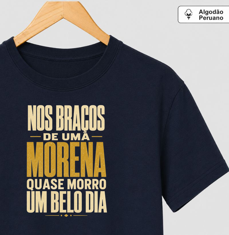 Nos braços de uma morena