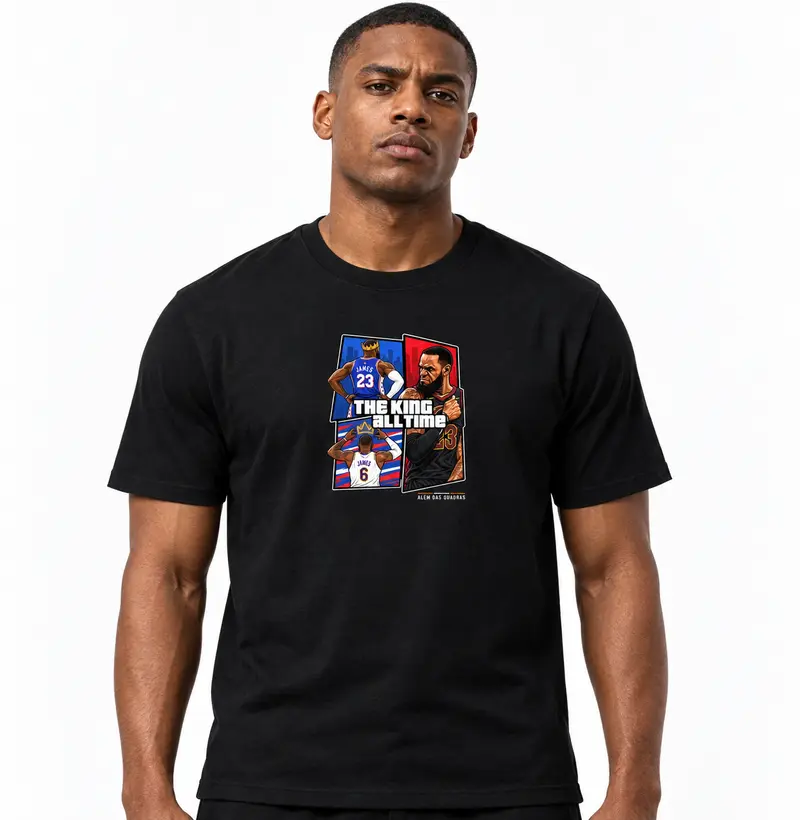 Camiseta Masculina LJ— The King All Time