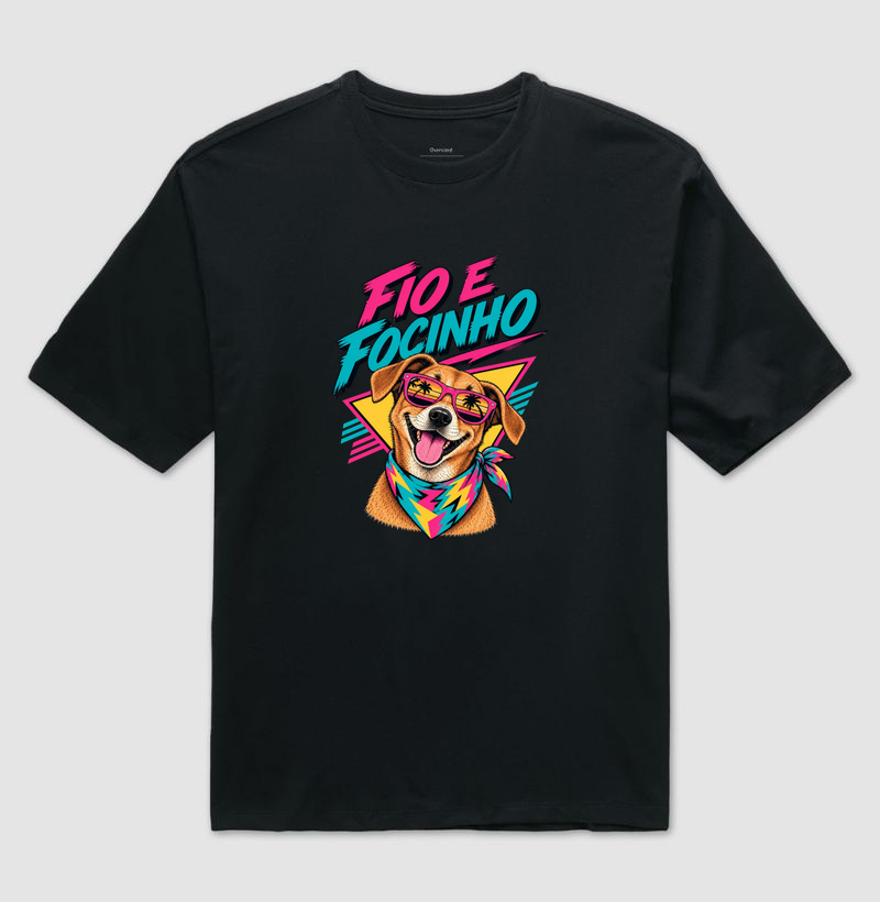 Fio & Focinho Pet Club | Anos 80 - Camiseta Oversized