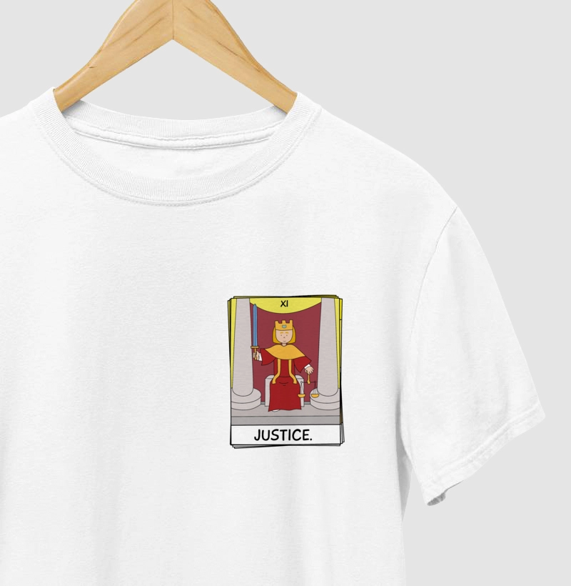 Camiseta Justice - Estampa Tarot