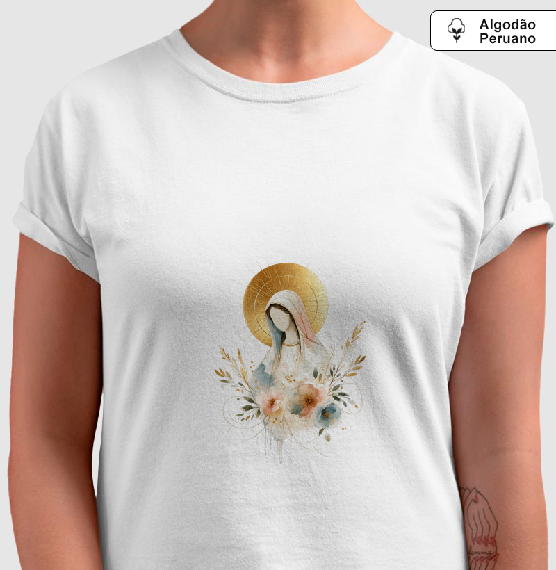 Coleção Sob o Manto - Camiseta Nossa Senhora