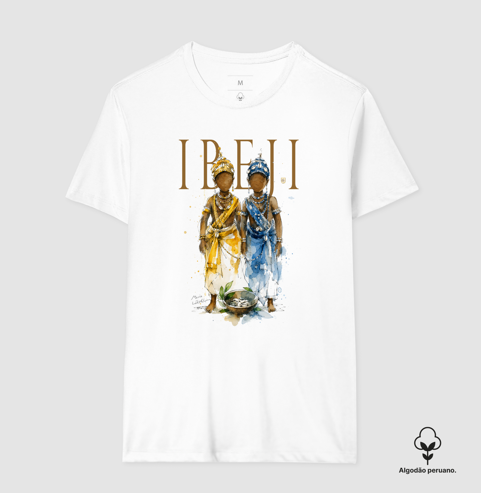 Ibeji I Orixás Maria Patuá - Camiseta Algodão Peruano