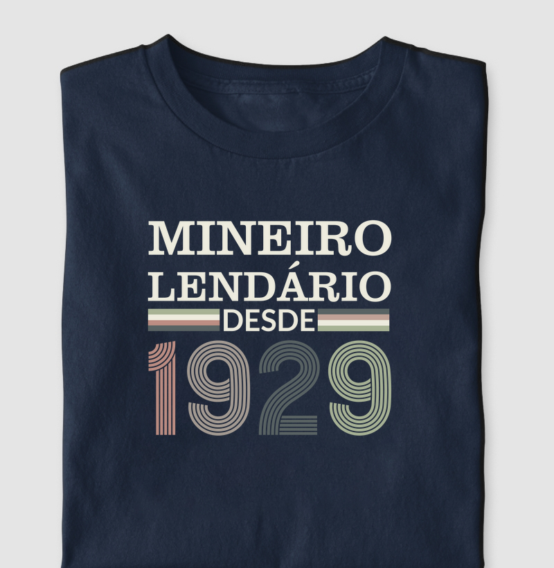 Camiseta Mineiro Lendário desde 1929 | Para personalizar 👉ANTES DA COMPRA👈 chame no WhatsApp