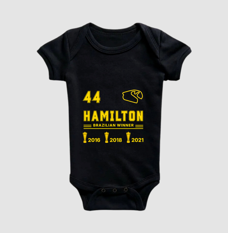 Lewis Hamilton Brazilian Winner - Body Infantil