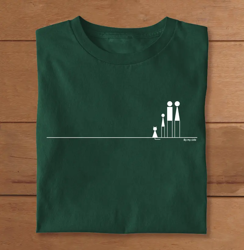 Casal com menina e gato