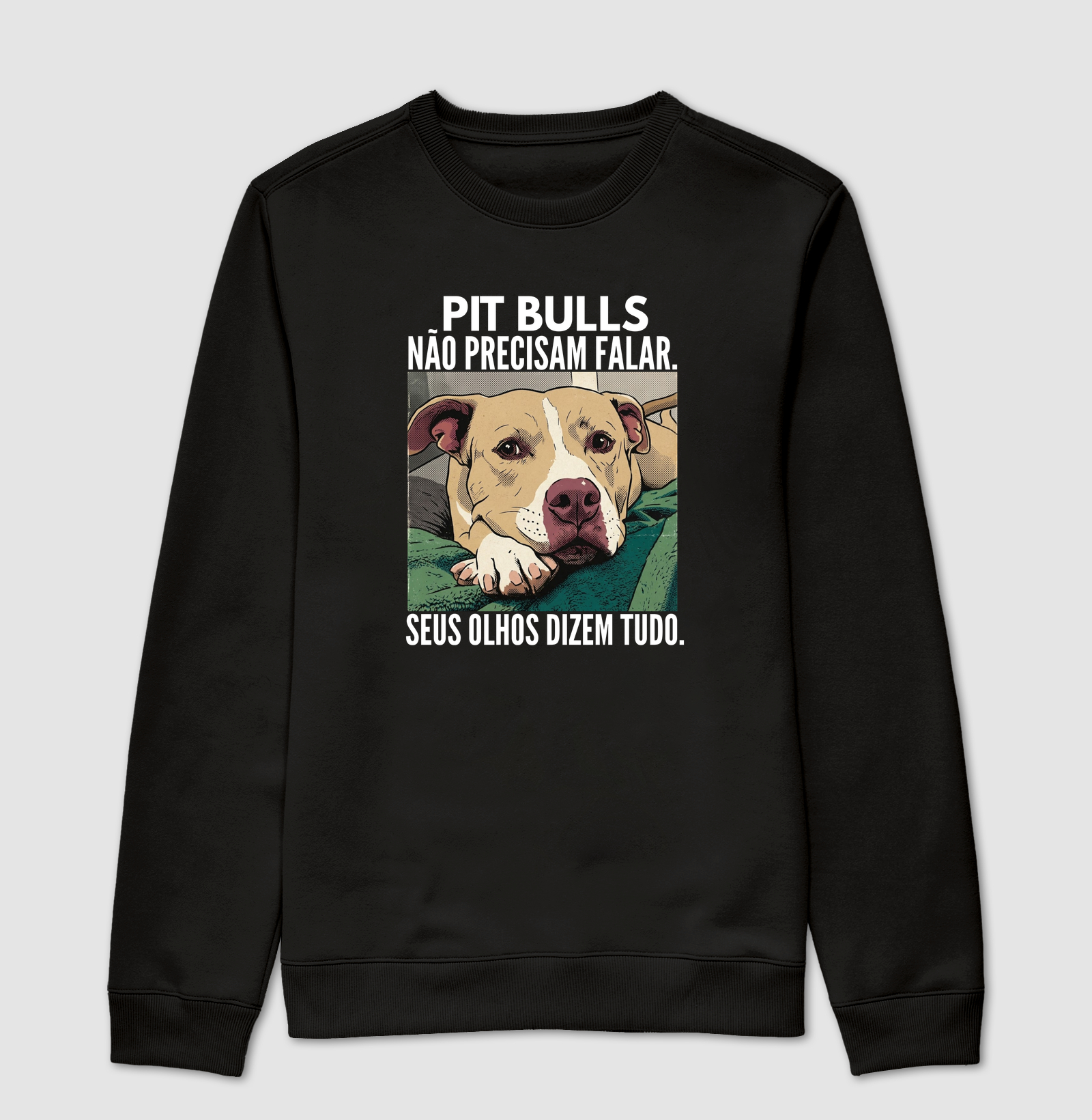 PIT BULLS NÃO PRECISAM FALAR. SEUS OLHOS DIZEM TUDO.