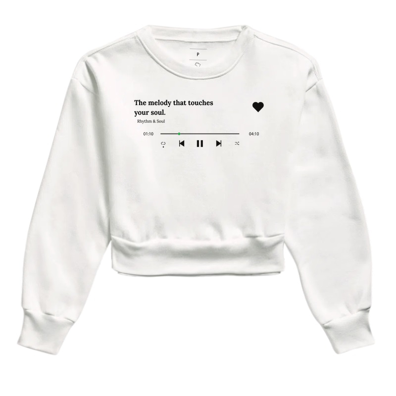 Cropped moletom  - The melody that touches your soul