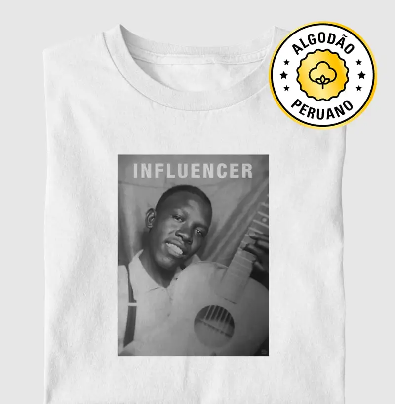 R. Johnson Blues Influencer - Camiseta Algodão Peruano