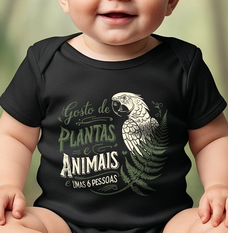 Gosto de plantas e animais, e umas 6 pessoas