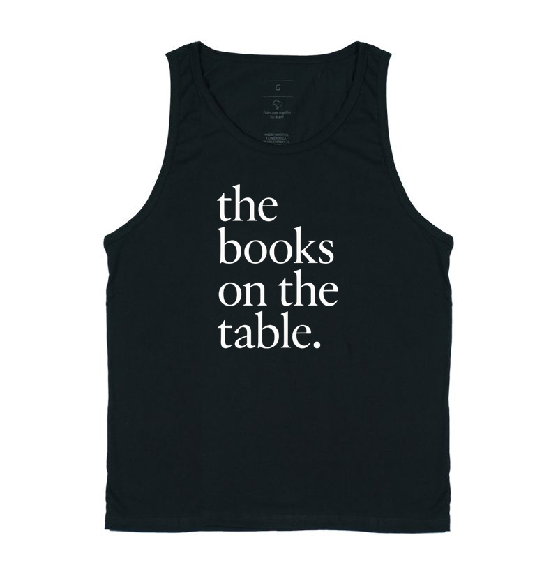 The books on the table.