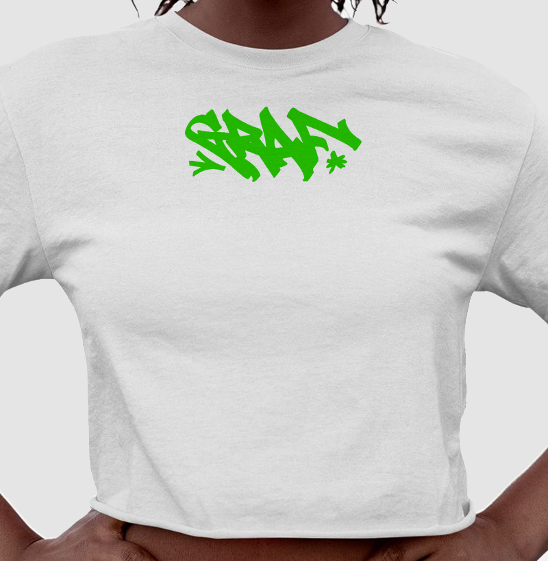 Cropped Graf Tag Verde