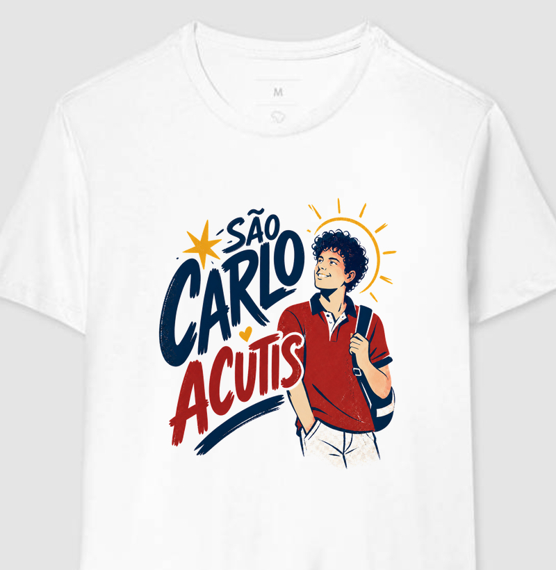 São Carlo Acutis - Santidade em Movimento - Camiseta