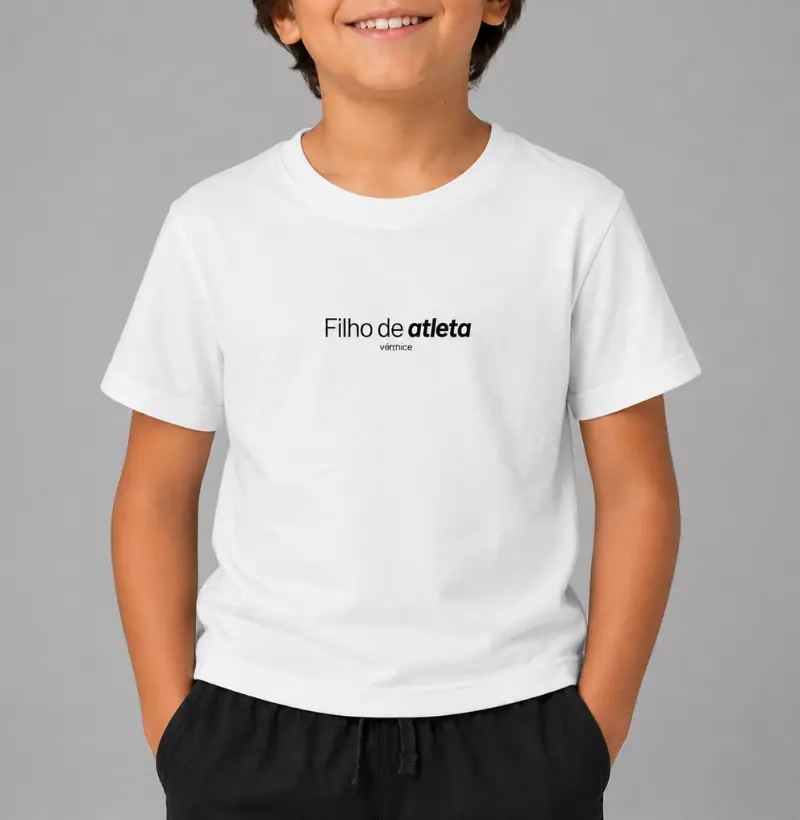 T-shirt infantil - Filho de atleta