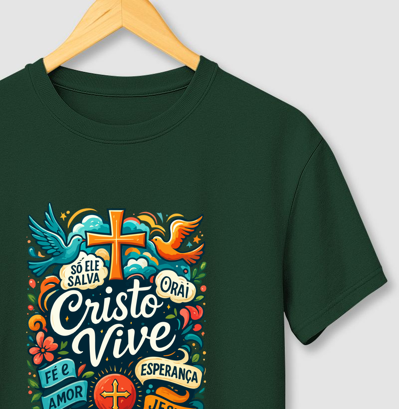 Camiseta Cristo vive