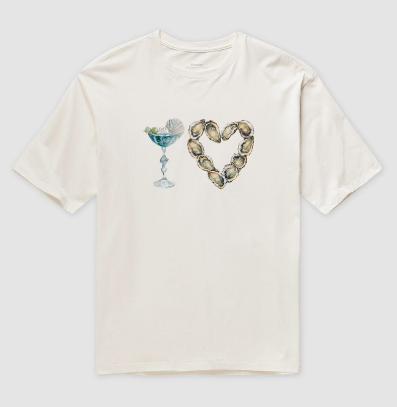 Camiseta Oversized I Love Oyster - por Enfim